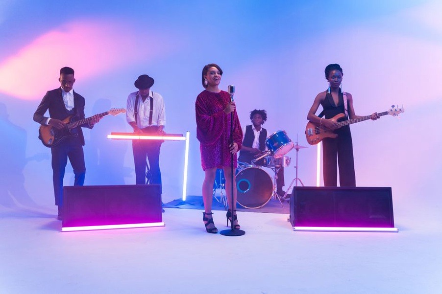 band rock femminile sul palco
